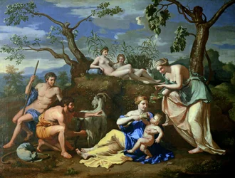 Die Fütterung des Kindes Jupiter, ca. 1640